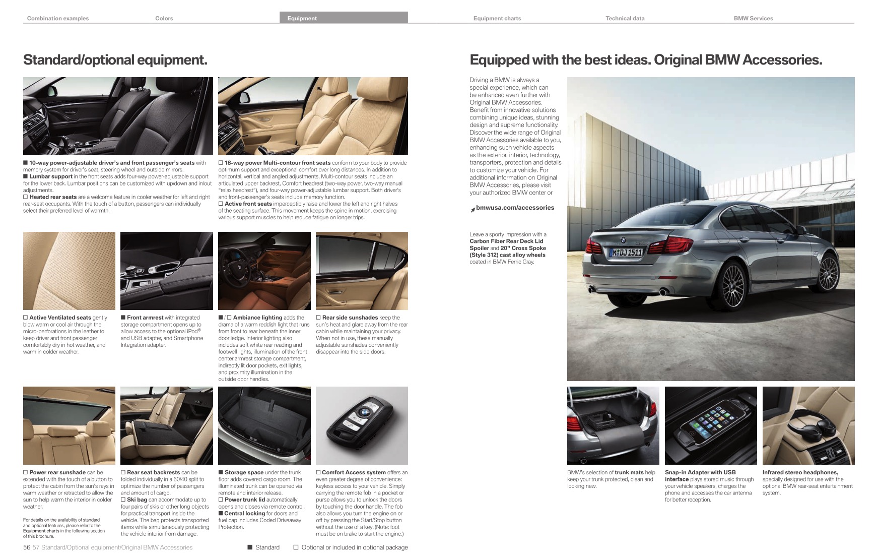 2011 BMW 5-Series Brochure Page 35